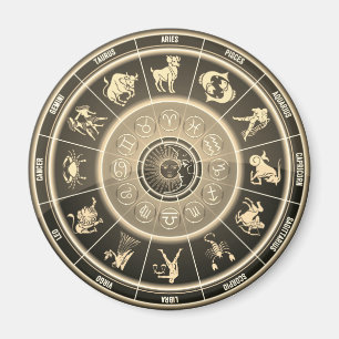 astrology wheel magnet