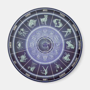astrology wheel magnet
