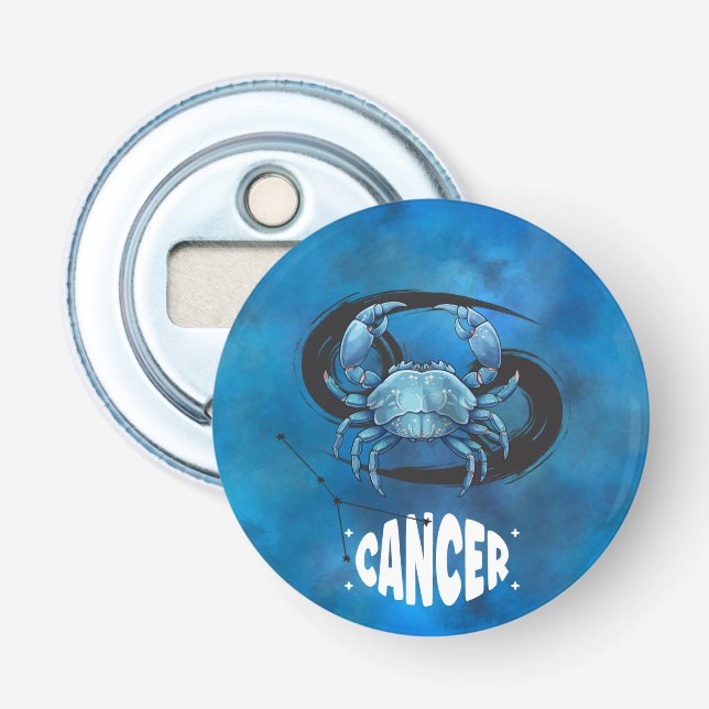 Astrology Zodiac Cancer Sign Bottle Opener (Front)