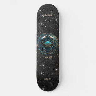 Astrology Zodiac Sign Cancer Personalized Skateboard