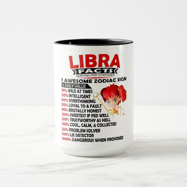 Astrology/ Zodiac Sign//Libra Facts Mug (Center)