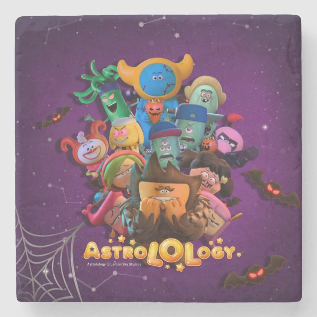 AstroLOLogy Halloween Stone Coaster (Front)