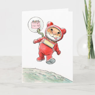 AstroMouse Birthday Card