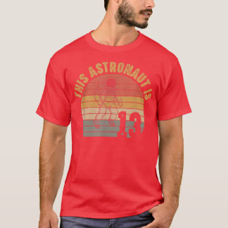 Astronaut 13th Birthday 13 Year Old Galay Space Pl T-Shirt