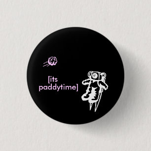 astronaut 1 inch round button