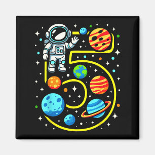 Astronaut 5th Birthday Party 5 Year Old Boy Girl O Magnet