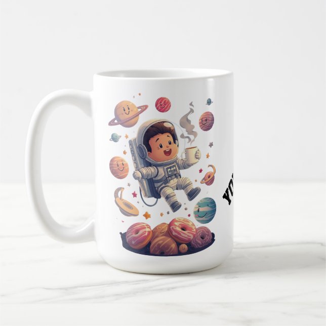 Astronaut Adventure Mug – Exploring the Galaxy (Left)