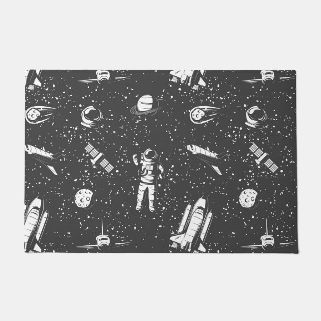 Astronaut aerospace pattern doormat (Front)