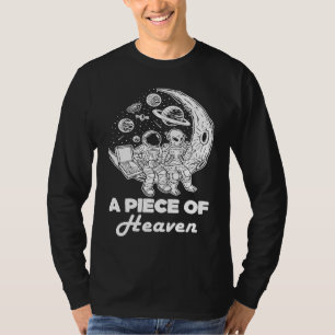 Astronaut Alien Eating Pizza On Moon Pizza Lover G T-Shirt