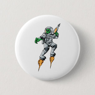 Astronaut Alien Sci-Fi Space Ufo 2 Inch Round Button