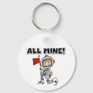 Astronaut All Mine T-shirts and Gifts Keychain