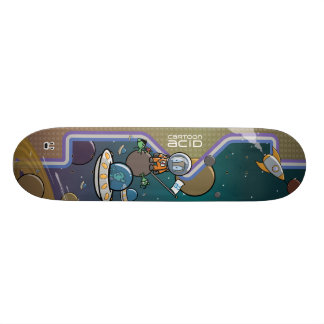 Astronaut Ambushed in Space by Aliens Skateboard