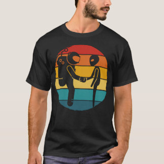 Astronaut And Alien Best Friends Badge T-Shirt