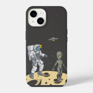Astronaut and alien iPhone 14 case