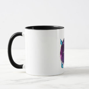 astronaut and butterfly mug