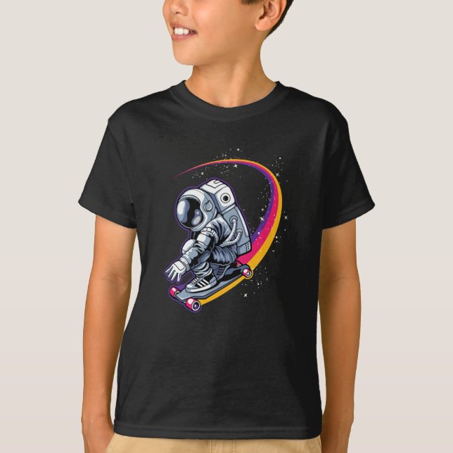 Astronaut and Skateboard T-Shirt (Front)