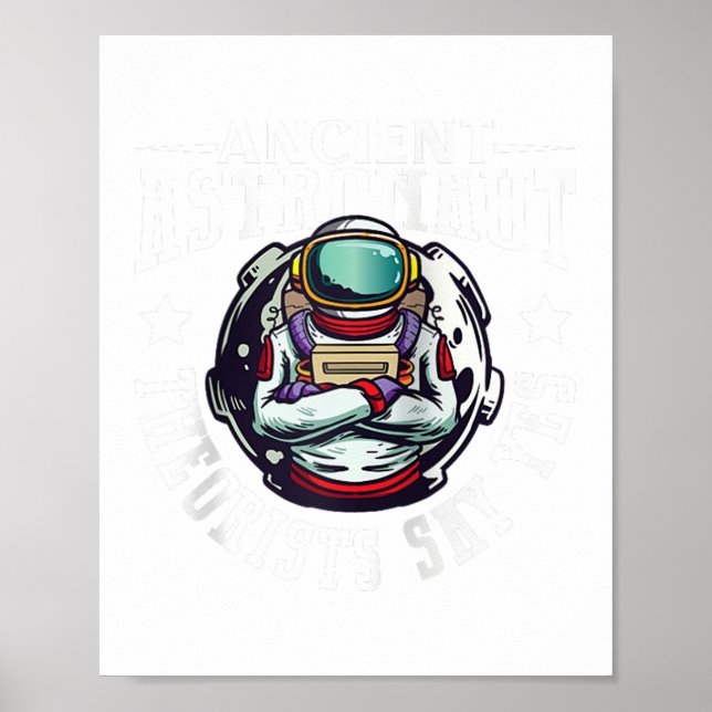 Astronaut Astronomy Solar System Outer Space Kids  Poster (Front)