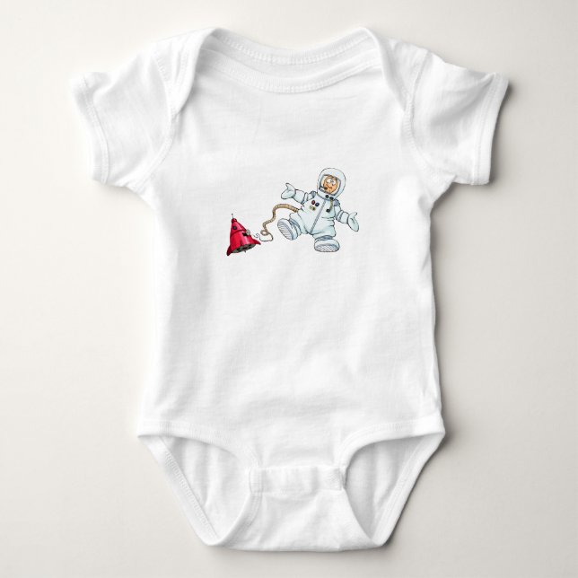 astronaut baby bodysuit (Front)