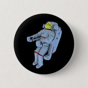astronaut badge 2 inch round button