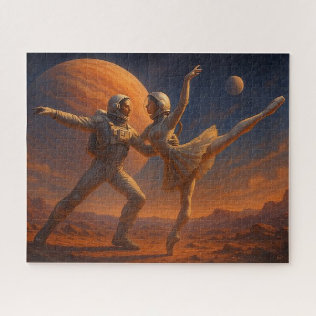 Astronaut Ballet on Alien Planet Jigsaw Puzzle (Horizontal)