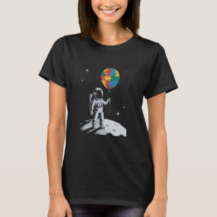 Astronaut Balloon Autism Awareness Autistic T-Shirt