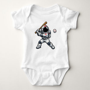 Astronaut Baseball Baby Bodysuit
