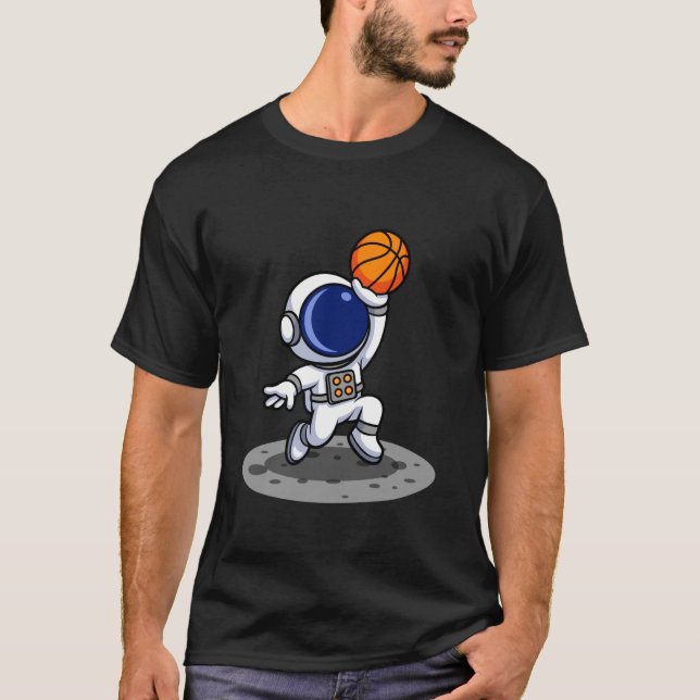 Astronaut Basketball Adventure T-Shirt (Front)