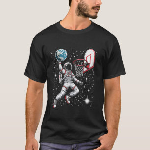 Astronaut Basketball Outer Space Spaceman Slam Dun T-Shirt