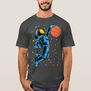 Astronaut Basketball Player in Planet Space Coach T-Shirt