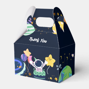 Astronaut birthday party favor box