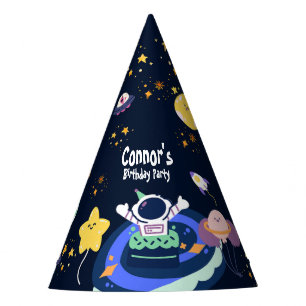 Astronaut birthday party on space hat
