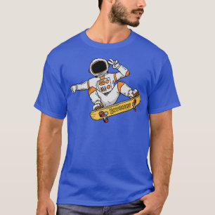 Astronaut Bitcoin Skater Stock Market Trader Premi T-Shirt