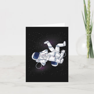 Astronaut BJJ Brazilian JiuJitsu Outer Space Card