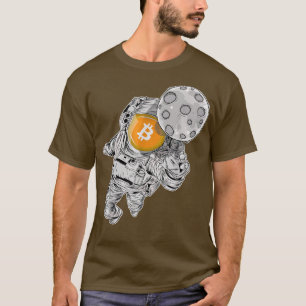 Astronaut Blockchain Crypto Bitcoin BTC T-Shirt