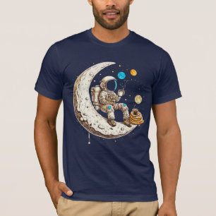 Astronaut Boire T-Shirt Café