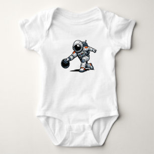 Astronaut Bowling Baby Bodysuit