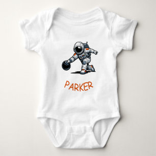 Astronaut Bowling Baby Bodysuit