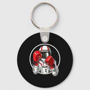 Astronaut Boxing Muay Thai Boxer Kickboxing Martia Keychain