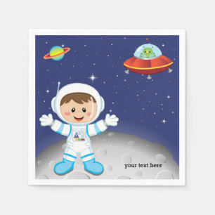 Astronaut boy napkin