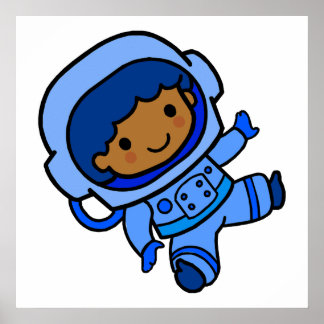 Astronaut boy poster