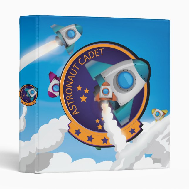 Astronaut Cadet Badge Binder (Front/Spine)