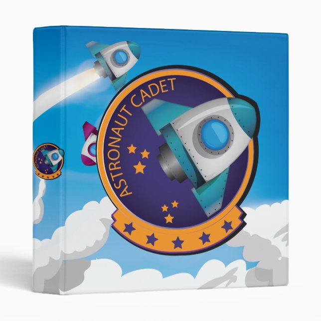 Astronaut Cadet Badge Binder (Front/Spine)