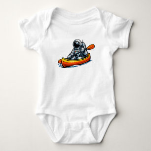 Astronaut Canoeing Baby Bodysuit
