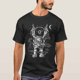 Astronaut Cardano Coin ADA To The Moon Crypto Toke T-Shirt