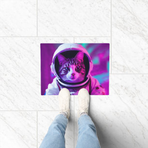 astronaut cat doormat