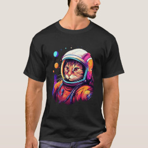 Astronaut Cat, Funny Cat Lovers, Space Cat Astr T-Shirt