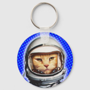 Astronaut Cat  Keychain