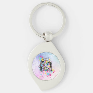 Astronaut Cat Keychain