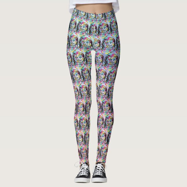Astronaut Cat Leggings (Front)