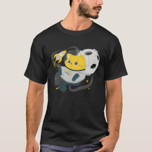 Astronaut Cat Or  Space Cat On Galaxy Kitten T-Shirt